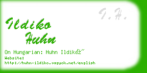 ildiko huhn business card